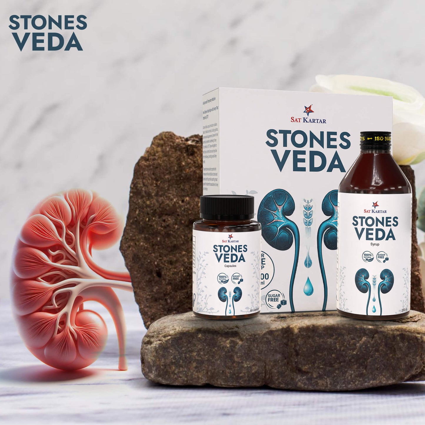 Stones Veda | Ayurvedic Medicine for Kidney Stone & Gall Bladder Stone | Kidney Stone Syrup | Stone Removal Capsules & Syrup | Kidney Stone Treatment Without Surgery