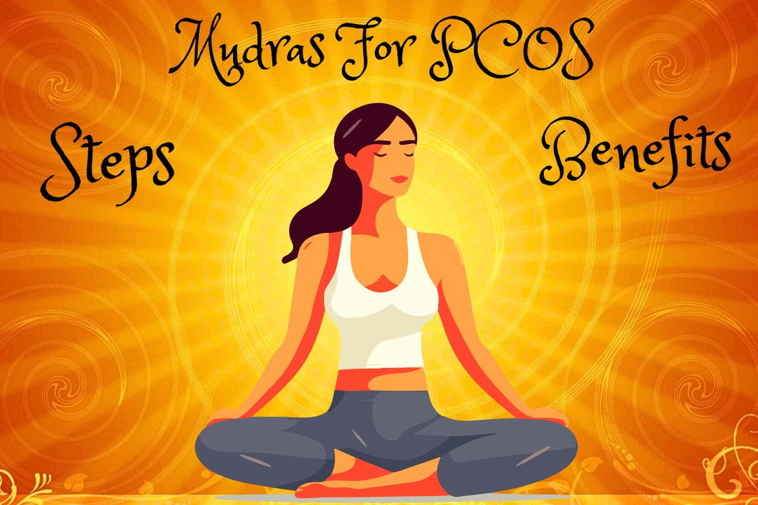 A woman is in a gyaan mudra that is good mudras for PCOS - SKinrange
