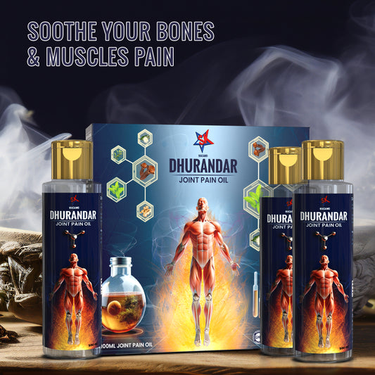 Dhurandar Oil with Unique Vapor Principal for Pain Relief | Knee Joint Pain Treatment Ayurvedic | Works for Joint and Muscle Pain Relief and Ligament Support