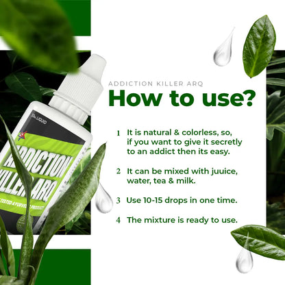 Addiction Killer Liquid | Anti Addiction Drop | Drink Stop Medicine | No Addiction Ark
