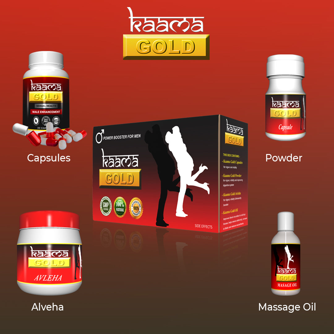 Kaama Gold Kit | Capsule, Powder, Oil, and Avaleha