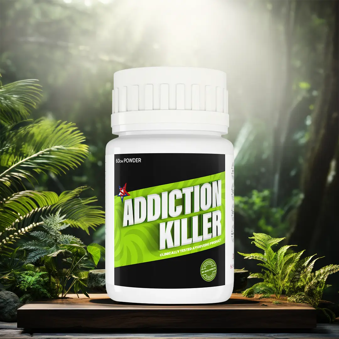 Addiction Killer | Ayurvedic Powder to Stop Drinking Alcohol | Anti-smoking Supplement | Quit Heroin, Opium & Drugs