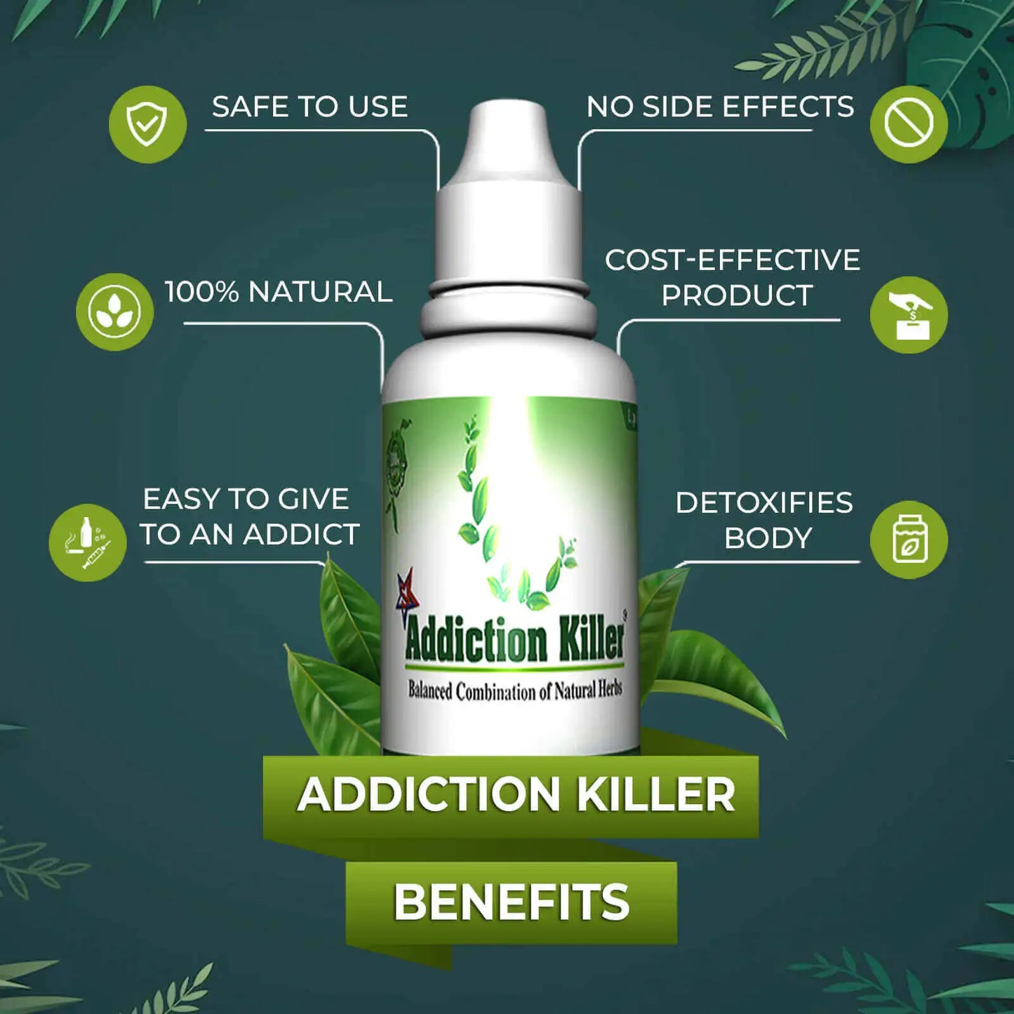 Addiction Killer Drops benefits