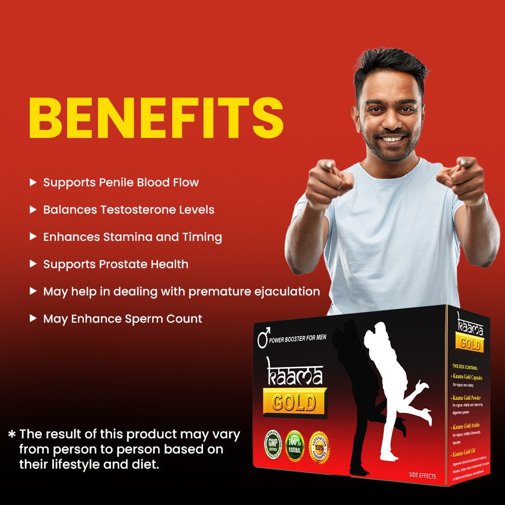 Kaama Gold Kit | Capsule, Powder, Oil, and Avaleha