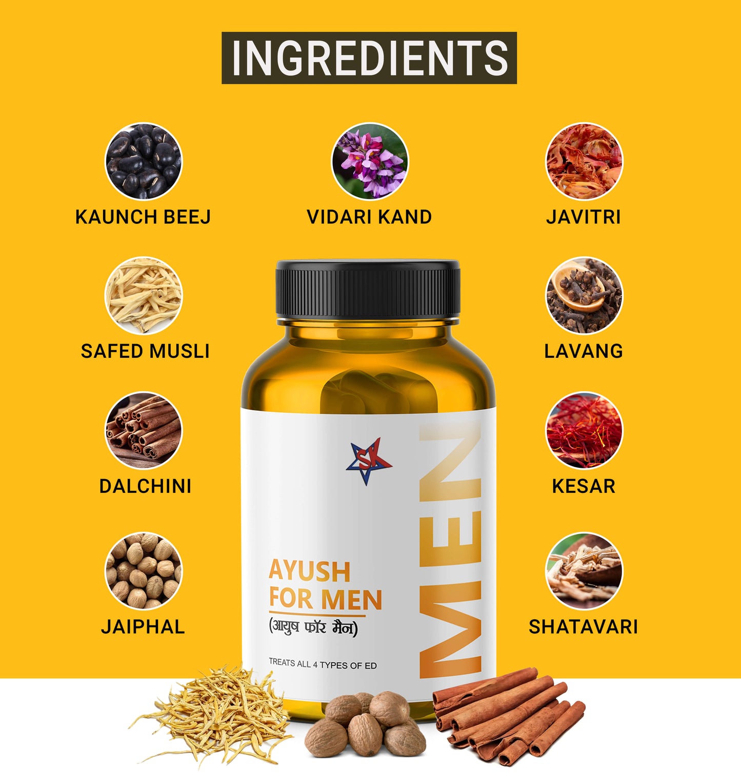 ayush for men ingredients