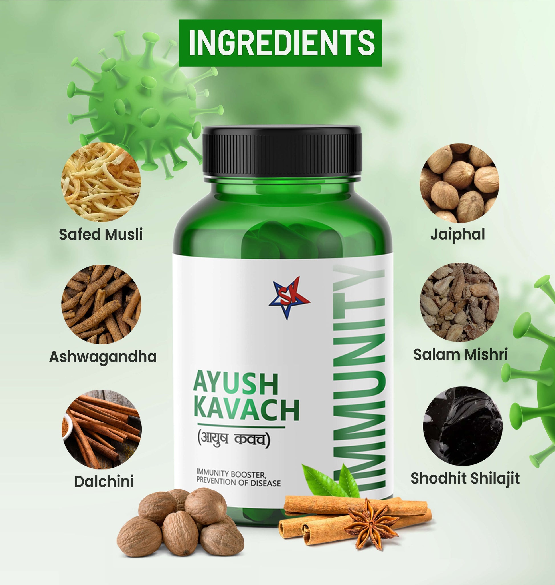 ayush kavach ingredients