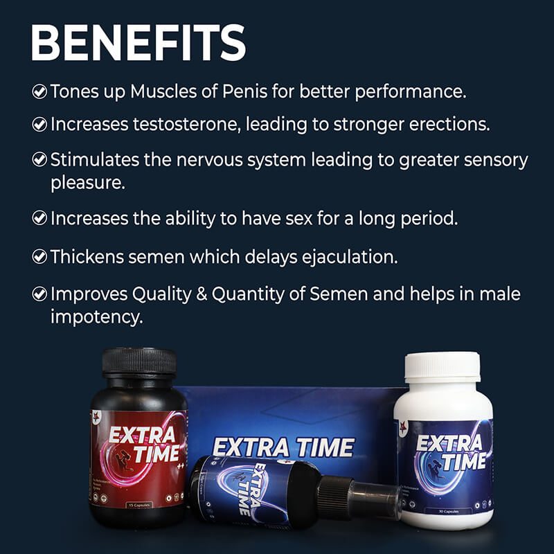 benefitss of extra time capsules and cream