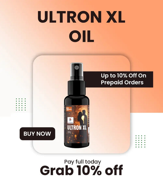 Ultron XL Oil – ஆண்களுக்கான சிறந்த ஆயுர்வேத செக்ஸ் எண்ணெய் | Liv Muztang உடன் இலவசம்